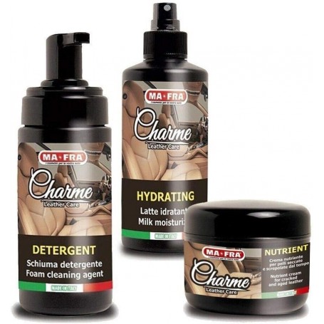 CREMA IDRATANTE PELLE AUTO MA-FRA KIT DETREGENTE, IDRATANTANTE, CREMA NUTRIENTE