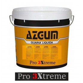 GUAINA LIQUIDA IMPERMEABILIZZANTE AZGUM "PRO 3XTREME" TRIPLA RESA - 1 LT /3 MQ   FUSTO DA 14 L COL. VERDE