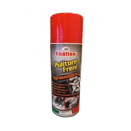 PULITORE FRENI AUTO MOTO RHUTTEN PER SGRASSARE DISCHI PINZE PATTINI SPRAY   400 ML