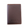 PORTA CARTE DI CREDITO " MIDO " SLIM MINI PORTAFOGLIO PORTATESSERE IN PELLE NERA