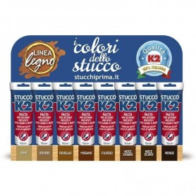 STUCCO IN PASTA PER LEGNO E MURO "K2" TUBETTO DA 150 ML   NOCE CHARO