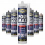 BOSTIK POLY MAX SIGILLANTE   SIGILLA, RIEMPIE, RIFINISCE DA 280 ML   COL. NERO