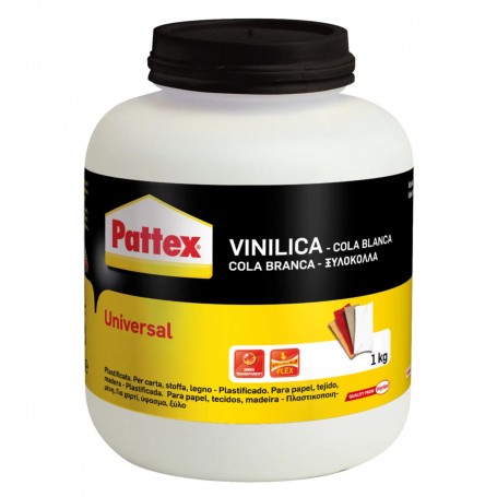 COLLA VINILICA UNIVERSALE PATTEX COLLA TIPO VINAVIL PER LEGNO   1 KG