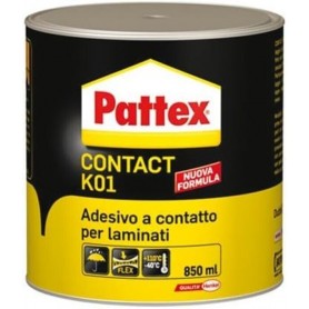 COLLANTE PATTEX CONTACT K01 PER LAMINATI PLASTICI SU LEGNO - CONFEZIONE DA 850 ML