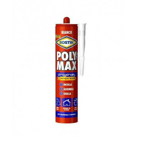 COLLA DI MONTAGGIO UNIVERSALE BOSTIK POL YMAX EXPRESS DA 425 G - COL. BIANCO