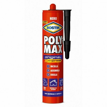 COLLA DI MONTAGGIO UNIVERSALE BOSTIK POL YMAX EXPRESS DA 425 G - COL. NERO