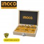 FRESE PER LEGNO IN BOX DA 12PZ INGCO PUN TE FRESATRICE SCANALARE RIFILARE PER FALEGNAME