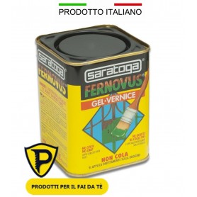 PITTURA SMALTO GEL VERNICE ANTIRUGGINE FERNOVUS SARATOGA EFFETTO 2IN1 BARATTOLO DA 750 ML   COL. GRIGIO MEDIO BRILLANTE