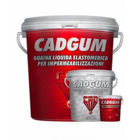 GUAINA LIQUIDA CAD GUM IMPERMEABILIZZANT E DA 20KG + GUANTI - VERDE