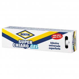 BOSTIK SUPER CHIARO GEL ADESIVO UNIVERSALE SUPER FORTE - COLLA IN TUBETTO DA 50 G.