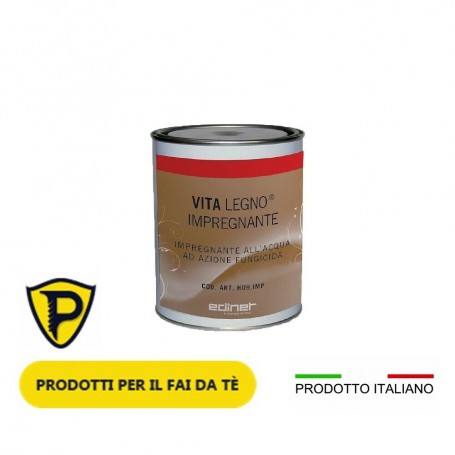 IMPREGNANTE PER LEGNO FUNGICIDA AD ACQUA PER ESTERNO PROFESSIONALE EDINET DA 750 ML   COL. NOCE CHIARO