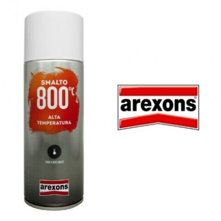 VERNICE ALTA TEMPERATURA AREXONS SPRAY SMALTO FINO 800  PINZE FRENO AUTO MOTO   COL. ALLUMINIO