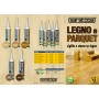 SILICONE SIGILLANTE ACRILICO PER LEGNO E PARQUET SARATOGA SIGILLA STUCCA DA 310 ML   COL. CILIEGIO  FAGGIO