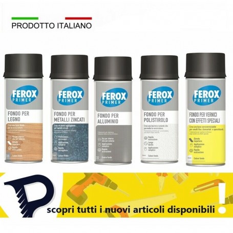 FEROX PRIMER FONDO VERNICI SPECIALI INTERNO E ESTERNO RAPIDA ESSICCAZIONE - PER ALLUMINIO