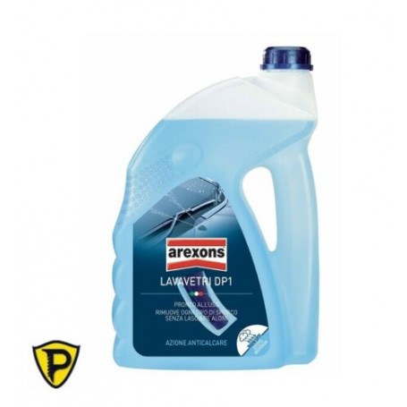 LIQUIDO LAVAVETRI AUTO DETERGENTE PULIZI A CRISTALLI AREXONS DP1 - DA 4,5 L + IMBUTO