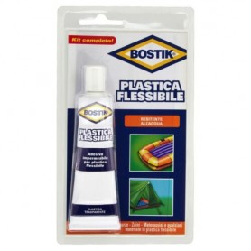 COLLA PLASTICA FLESSIBILE BOSTIK RIPARAZ IONI CANOTTI MATERASSINI PVC VINILE 50 G