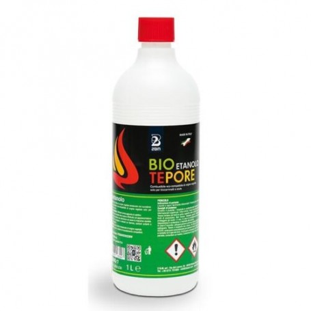 BIOETANOLO COMBUSTIBILE LIQUIDO PER STUFA CAMINO CAMINETTO - CONF. 1L   6 PZ