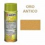 VERNICE SPRAY ORI E ARGENTO -COD 408- DECORAZIONE EFFETTO ORO O ARGENTO - DA 400 ML   COL. ORO ANTICO