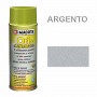 VERNICE SPRAY ORI E ARGENTO -COD 608- DECORAZIONE EFFETTO ORO O ARGENTO - 400 ML   COL. ARGENTO