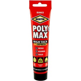 BOSTIK POLY MAX HIGH TACK EXPRESS BIANCO COLLA DI MONTAGGIO UNIVERSALE - TUBO 165 G