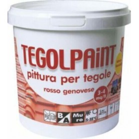 PITTURA ROSSA PER TETTI TEGOLE TEGOLPAINT   1 L