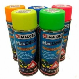 VERNICE FLUORESCENTI SPRAY MACOTA TUNING COLOR DA 400 ML   VERDE FLUO