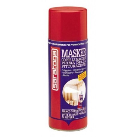 COPRI MACCHIE SARATOGA MASKER SUPERCOPRENTE BIANCO OPACO COPRE LE MACCHIE 400 ML