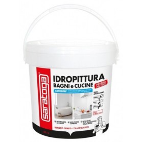 IDROPITTURA ANTIMUFFA BAGNI E CUCINE SARATOGA Z24 ASSORBE ODORI SGRADEVOLI   4 LT